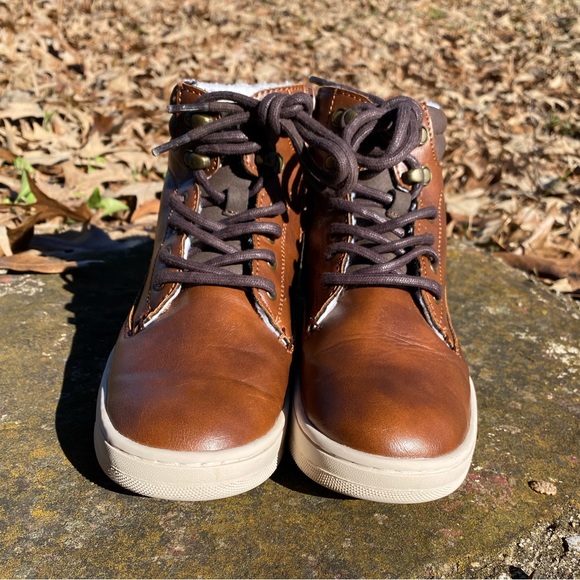 Brown boots side zip boots - Picture 2 of 5